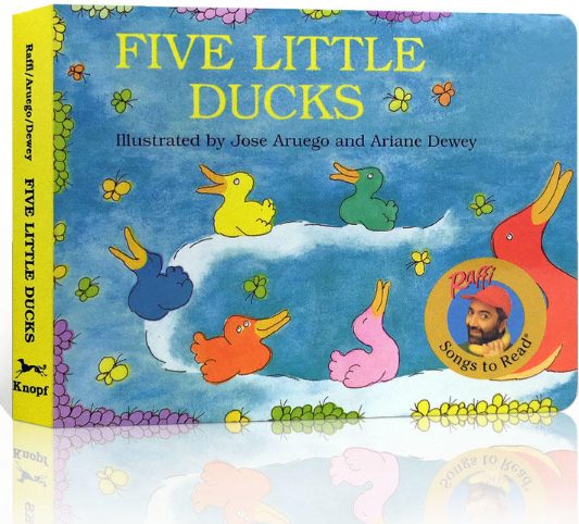 绘本故事《five little ducks 适合 3-4岁,0-2岁