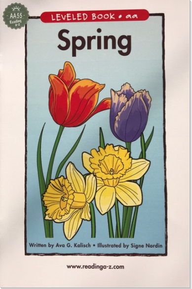 绘本故事《Spring-RAZ Leveled Book aa55》- 适合 3-4岁 – 布克船长