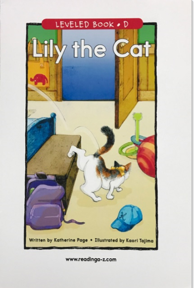 绘本故事lilythecatrazleveledbookd3适合810岁57岁