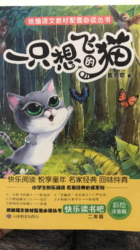 繪本故事《一隻想飛的貓 二年級上冊快樂讀書吧統編語文教材配套必讀